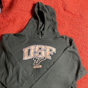 Green South Florida College USF pullover hoodie